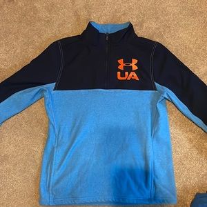 Blue under armour quarter zip fleece